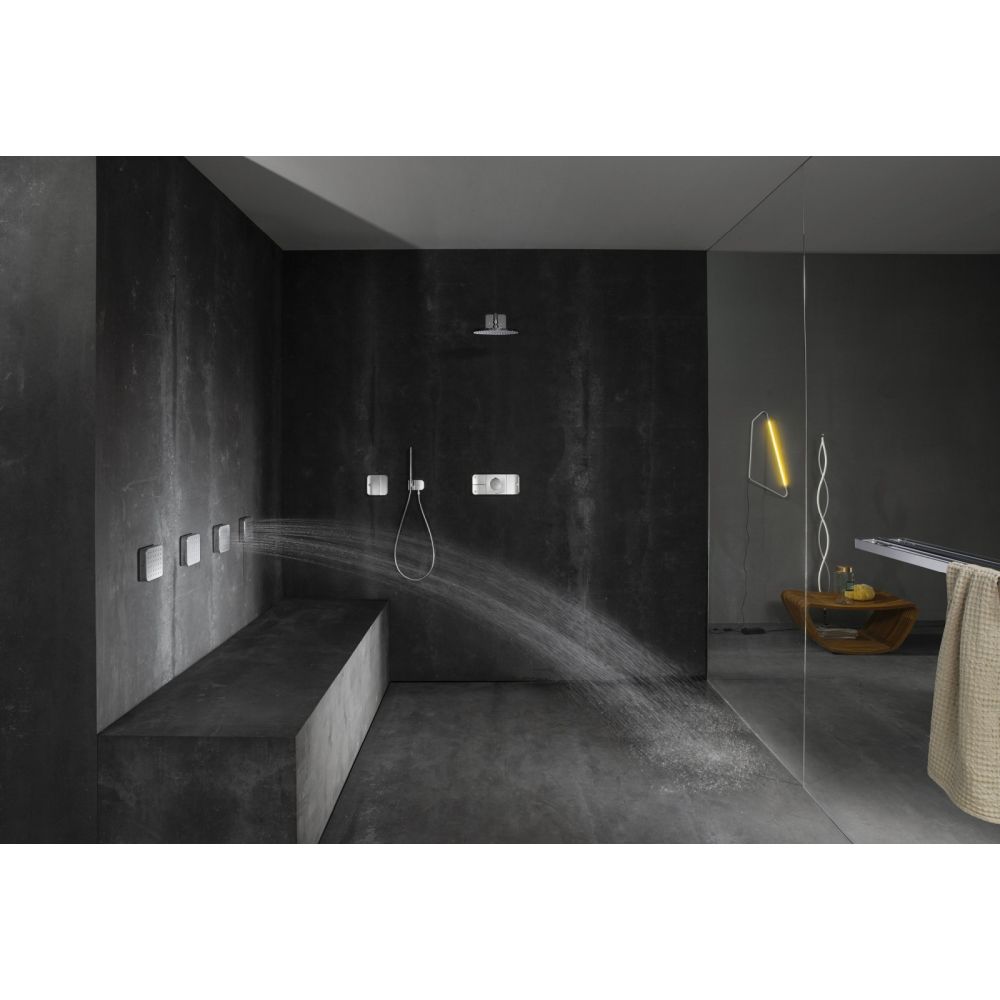 Baterie dus incastrata termostatata culoare crom lucios Hansgrohe Axor One [3]