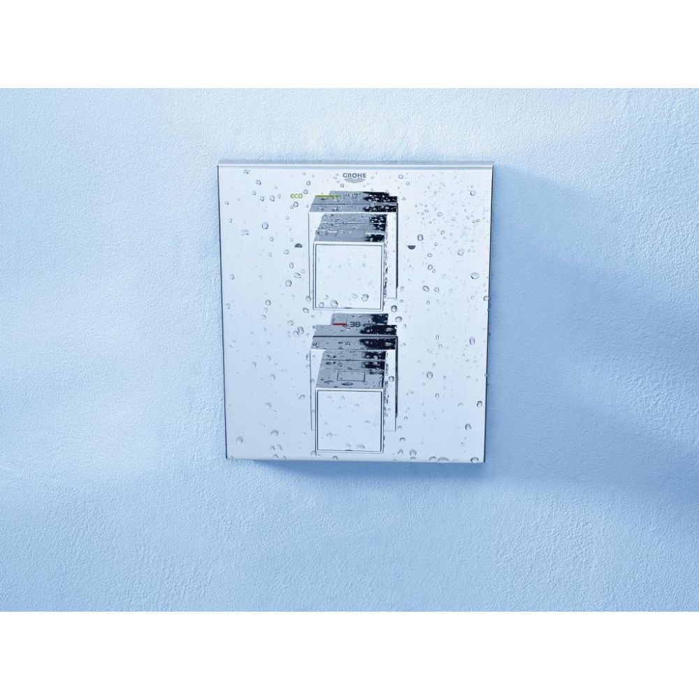Baterie dus incastrata termostatata Grohe Grohtherm Cube crom lucios [6]