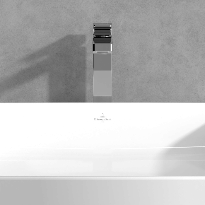 Baterie inalta pentru lavoar cu ventil click-clack, crom lucios, Villeroy&Boch Architectura Square [4]