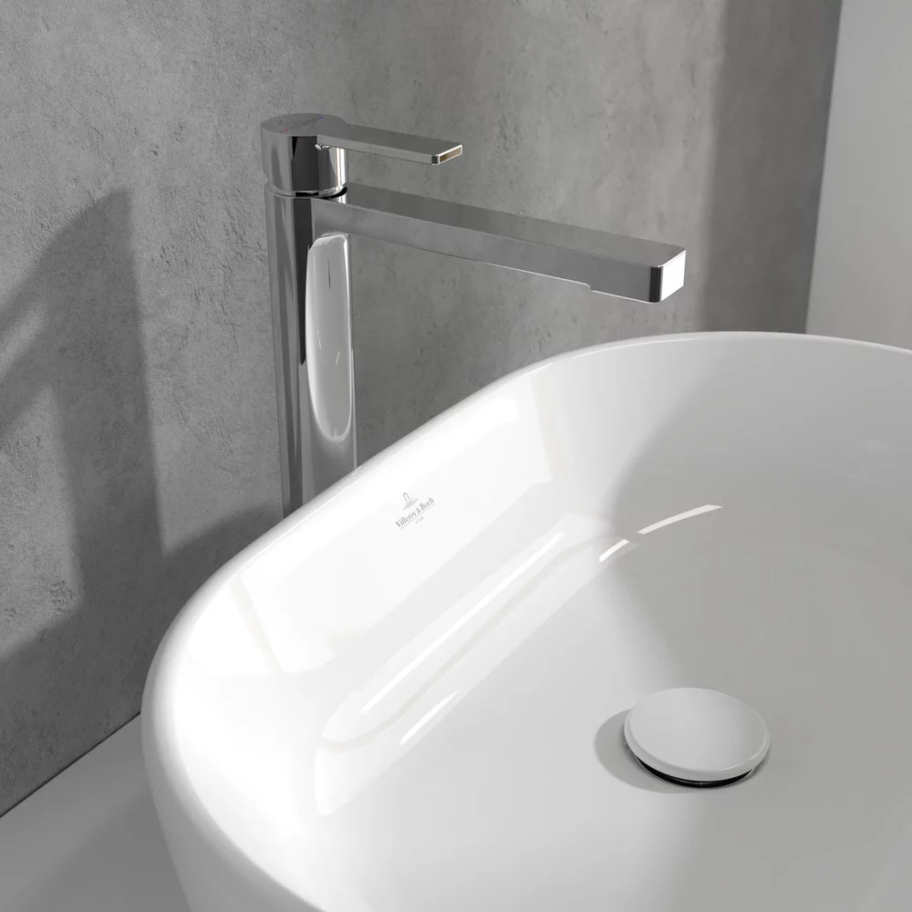 Baterie inalta pentru lavoar cu ventil click clack, crom, Villeroy&Boch Architectura [3]
