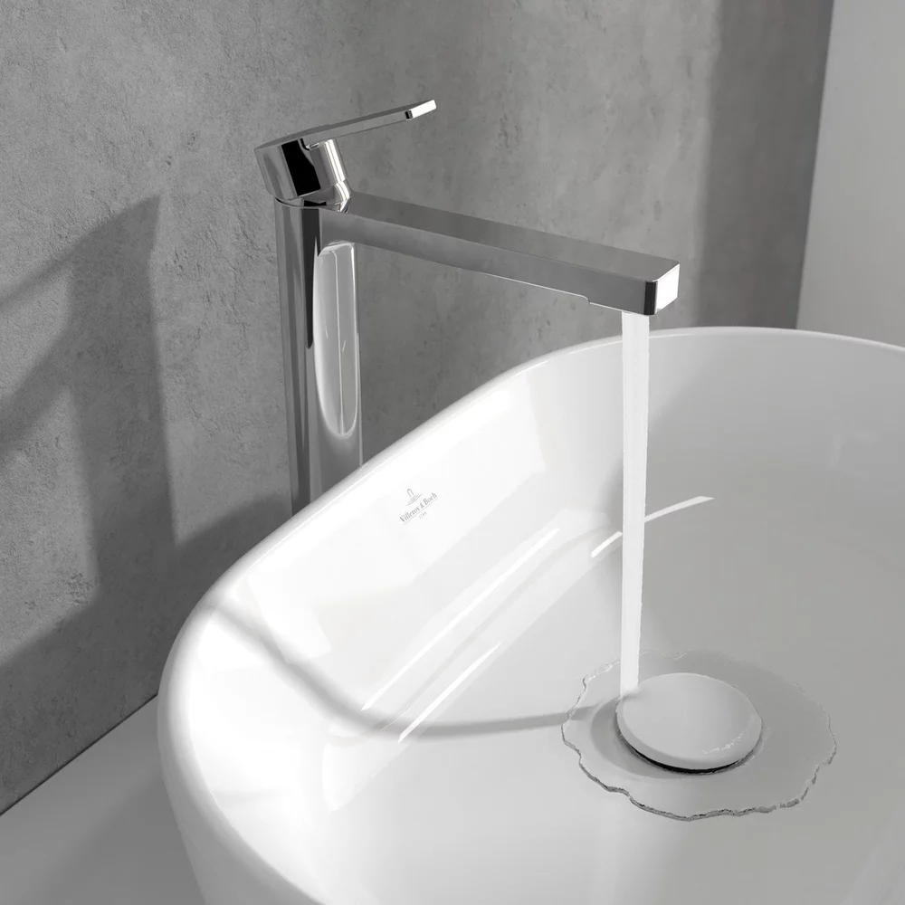 Baterie inalta pentru lavoar cu ventil click clack, crom, Villeroy&Boch Architectura [2]