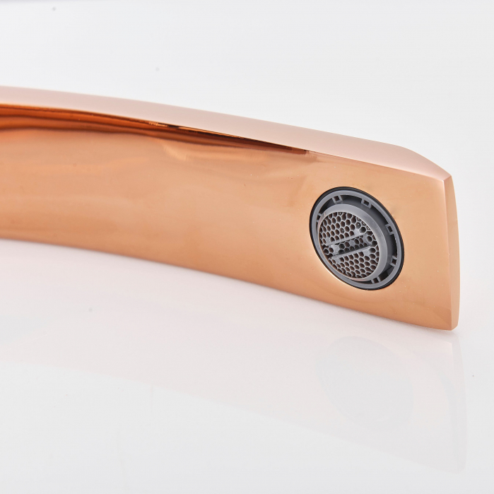 Baterie lavoar bronz, curbata in forma literei C, din alama [10]