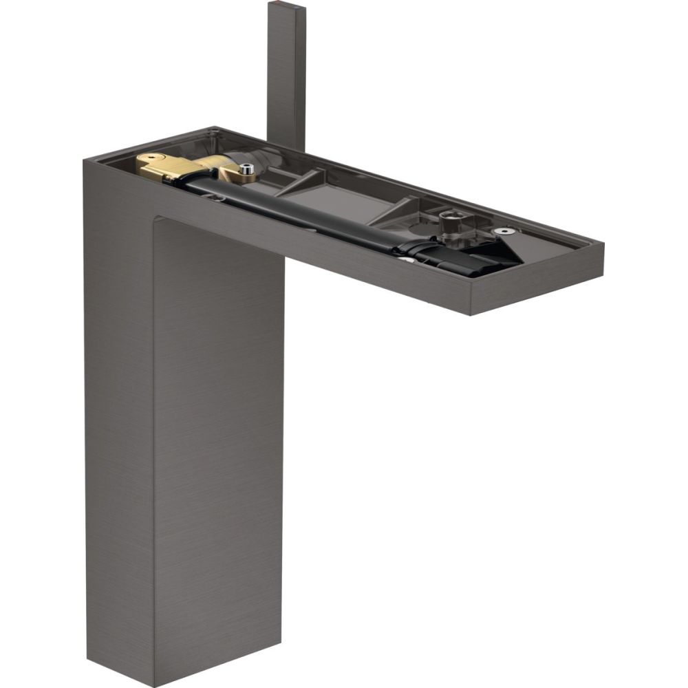 Baterie lavoar baie antracit periat, ventil click-clack, Hansgrohe Axor MyEdition 230