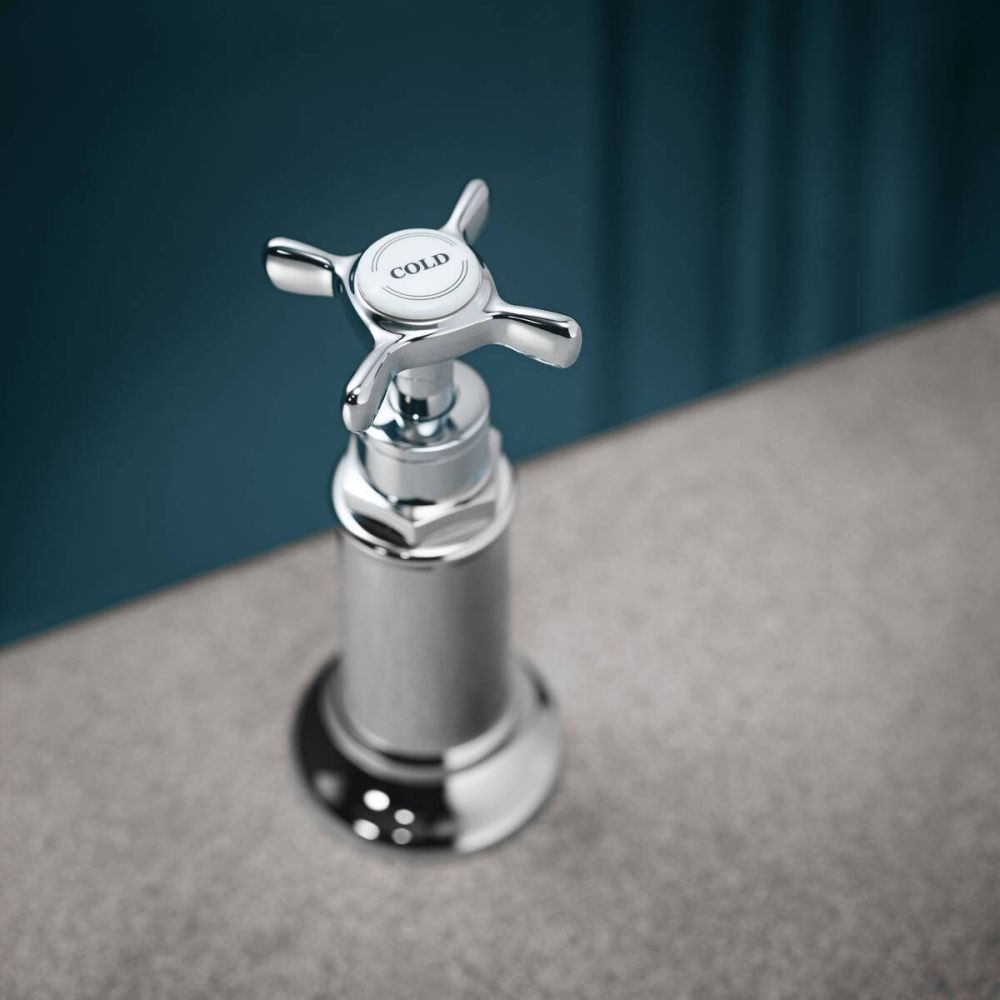 Baterie lavoar baie crom cu 3 orificii si ventil pop-up Hansgrohe Axor Montreux 180 [2]