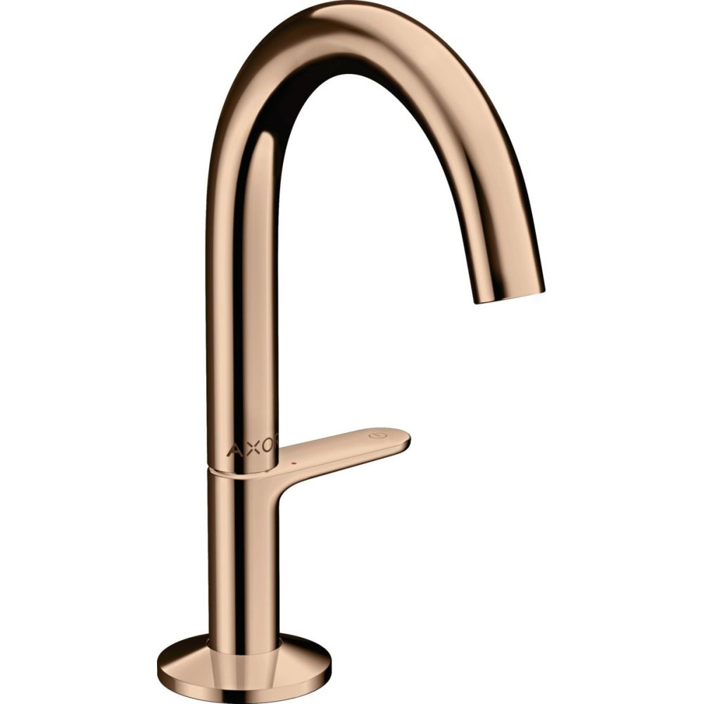 Baterie lavoar baie red gold lucios cu ventil click-clack Hansgrohe Axor One Select 140