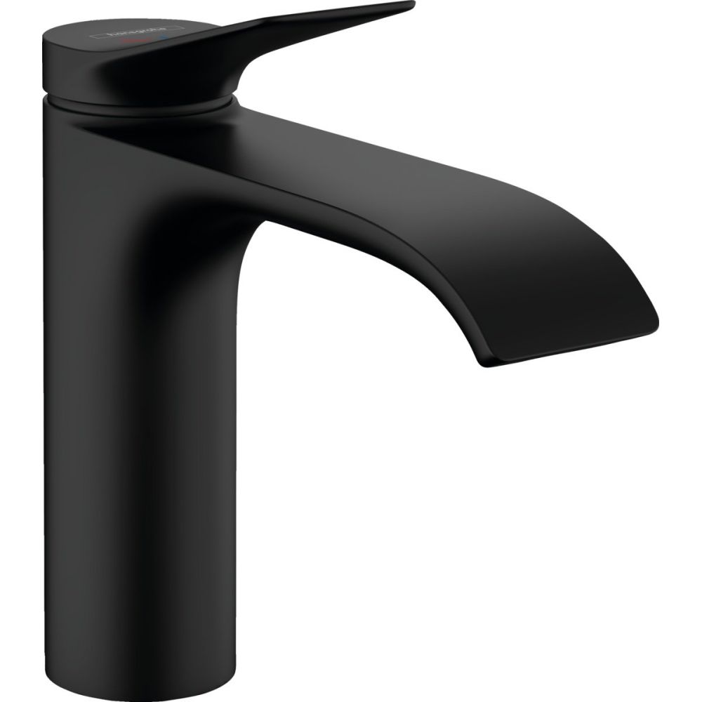 Baterie lavoar baie negru mat, cu ventil inclus Hansgrohe Vivenis 110, CoolStart