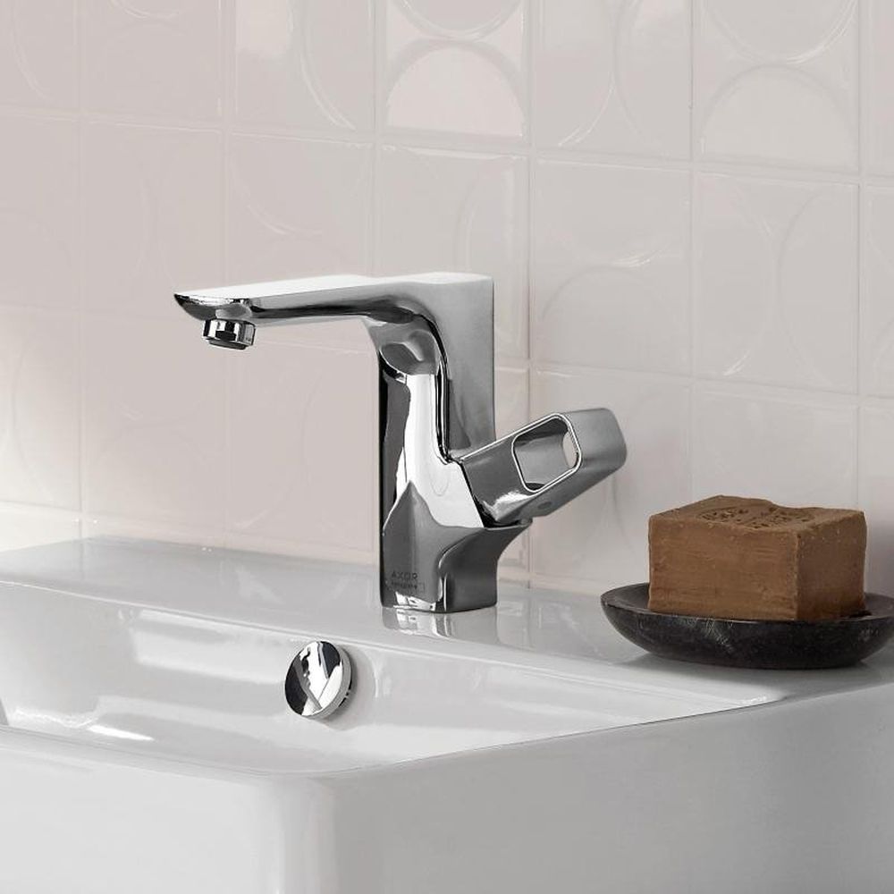 Baterie lavoar baie crom cu ventil pop-up Hansgrohe Axor Urquiola [4]