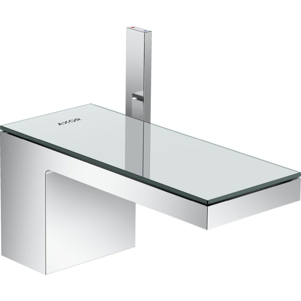 Baterie lavoar baie crom sticla oglinda, ventil click-clack, Hansgrohe Axor MyEdition 70