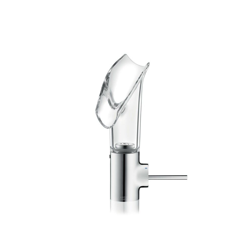 Baterie lavoar baie crom/sticla transparenta cu ventil inclus Hansgrohe Axor Starck V 140 [2]