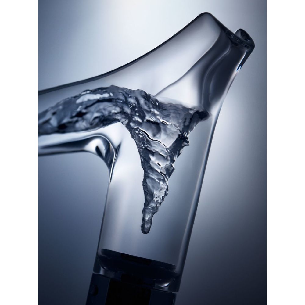 Baterie lavoar baie crom/sticla transparenta cu ventil inclus Hansgrohe Axor Starck V 140 [9]