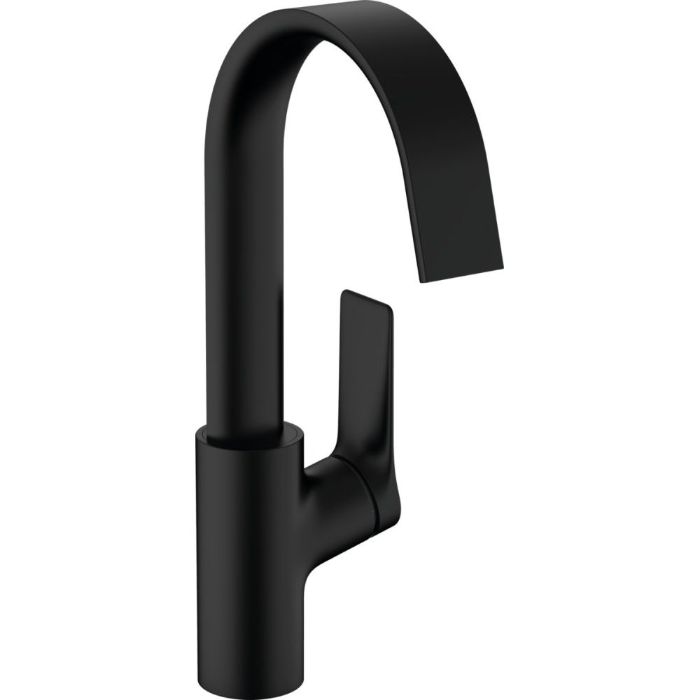 Baterie lavoar baie culoare negru mat, cu ventil inclus, Hansgrohe Vivenis 210