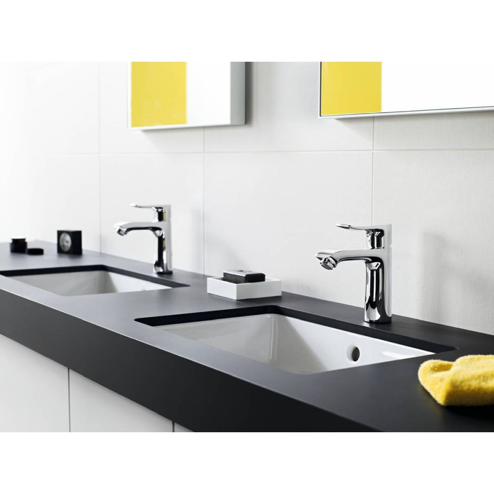 Baterie lavoar crom cu ventil pop-up Hansgrohe Metris 110 [3]