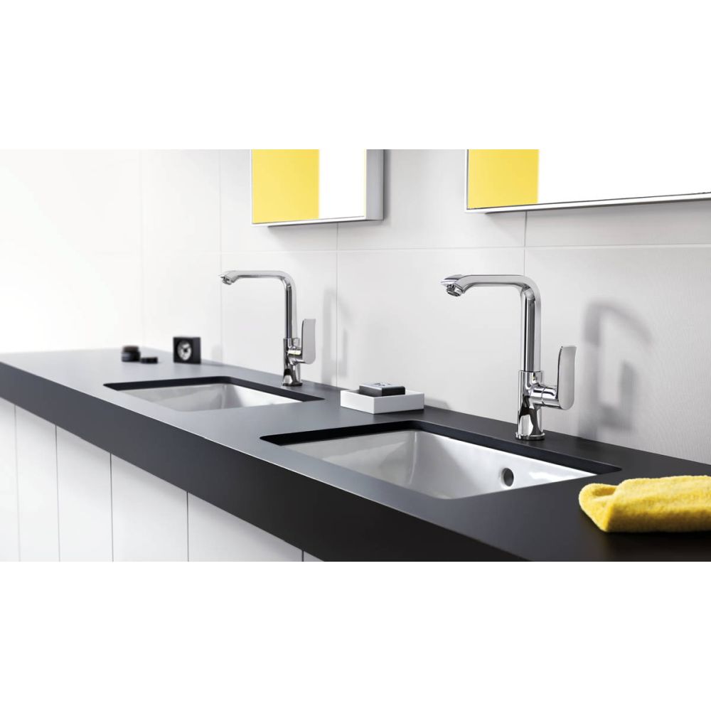 Baterie lavoar crom cu ventil pop-up Hansgrohe Metris 230 [4]