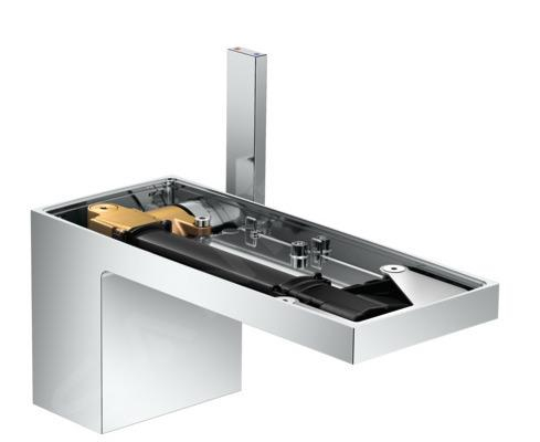 Baterie lavoar, crom, evacuare push-open, fara placuta, Axor My Edition [1]