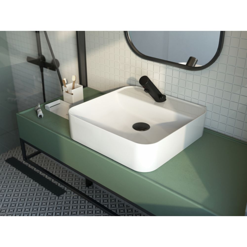 Baterie lavoar cu senzor, culoare negru, 4 baterii AA, control temperatura, Deante Sense [2]