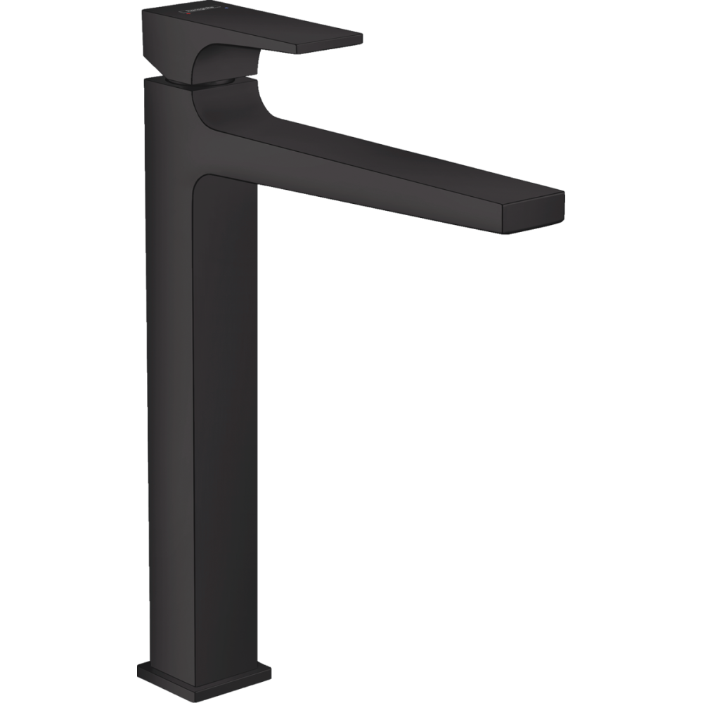 Baterie lavoar negru mat cu ventil, Hansgrohe Metropol 260