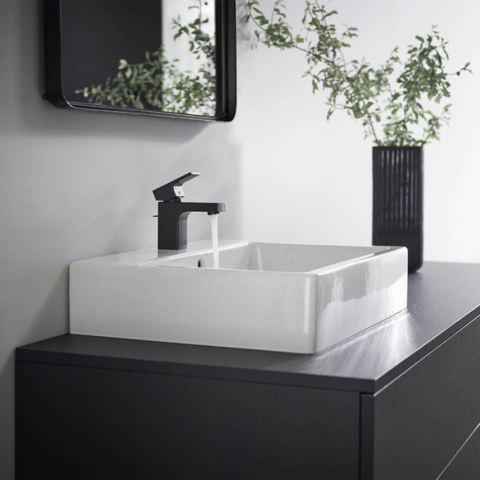 Baterie lavoar cu ventil inclus, negru mat, Hansgrohe Vernis Shape 70 [2]