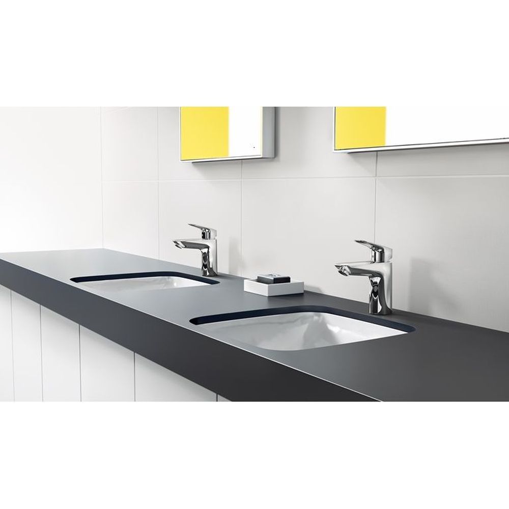 Baterie lavoar cu ventil pop-up, Hansgrohe Logis 100, crom [4]