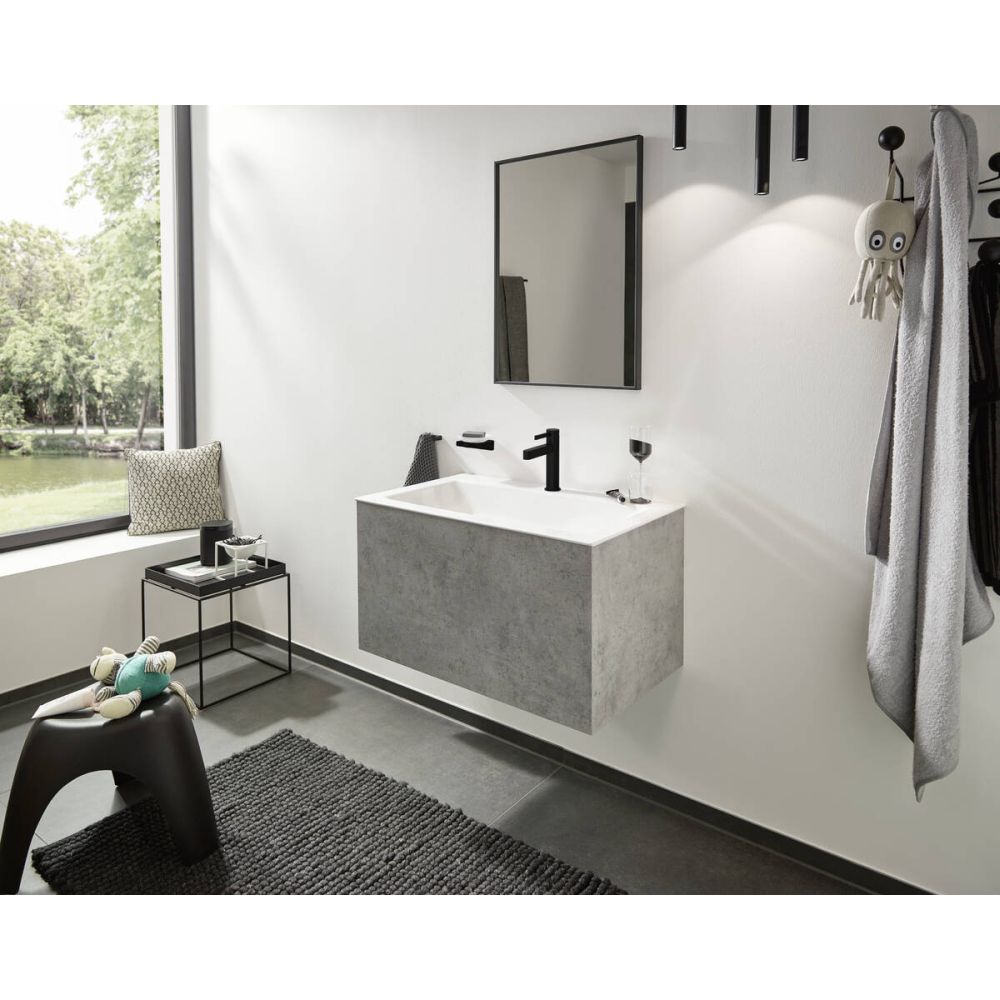 Baterie lavoar negru mat cu ventil push-open Hansgrohe Finoris 76010670 [2]