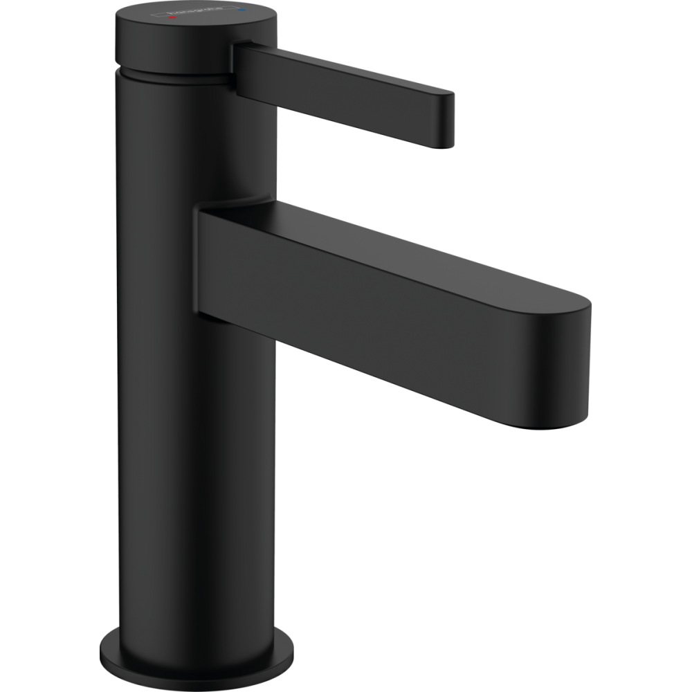 Baterie lavoar negru mat cu ventil push-open Hansgrohe Finoris 76010670