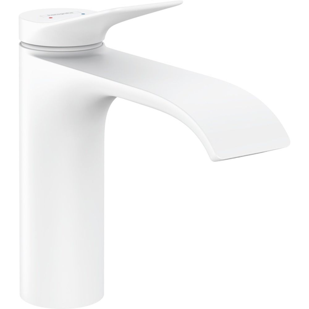 Baterie lavoar alb mat, monocomanda, Hansgrohe Vivenis 75022700