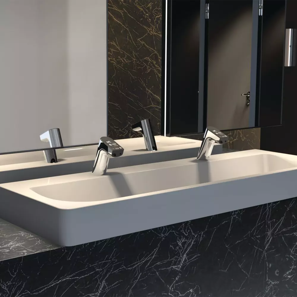 Baterie lavoar electronica cu senzor si dozator de sapun integrat, crom, Ideal Standard Intellmix [8]