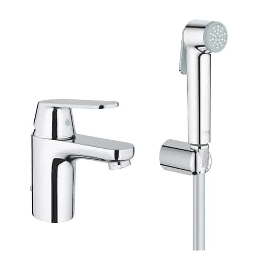 Set baterie lavoar cu dus igienic Eurosmart Cosmopolitan Hygienica Grohe