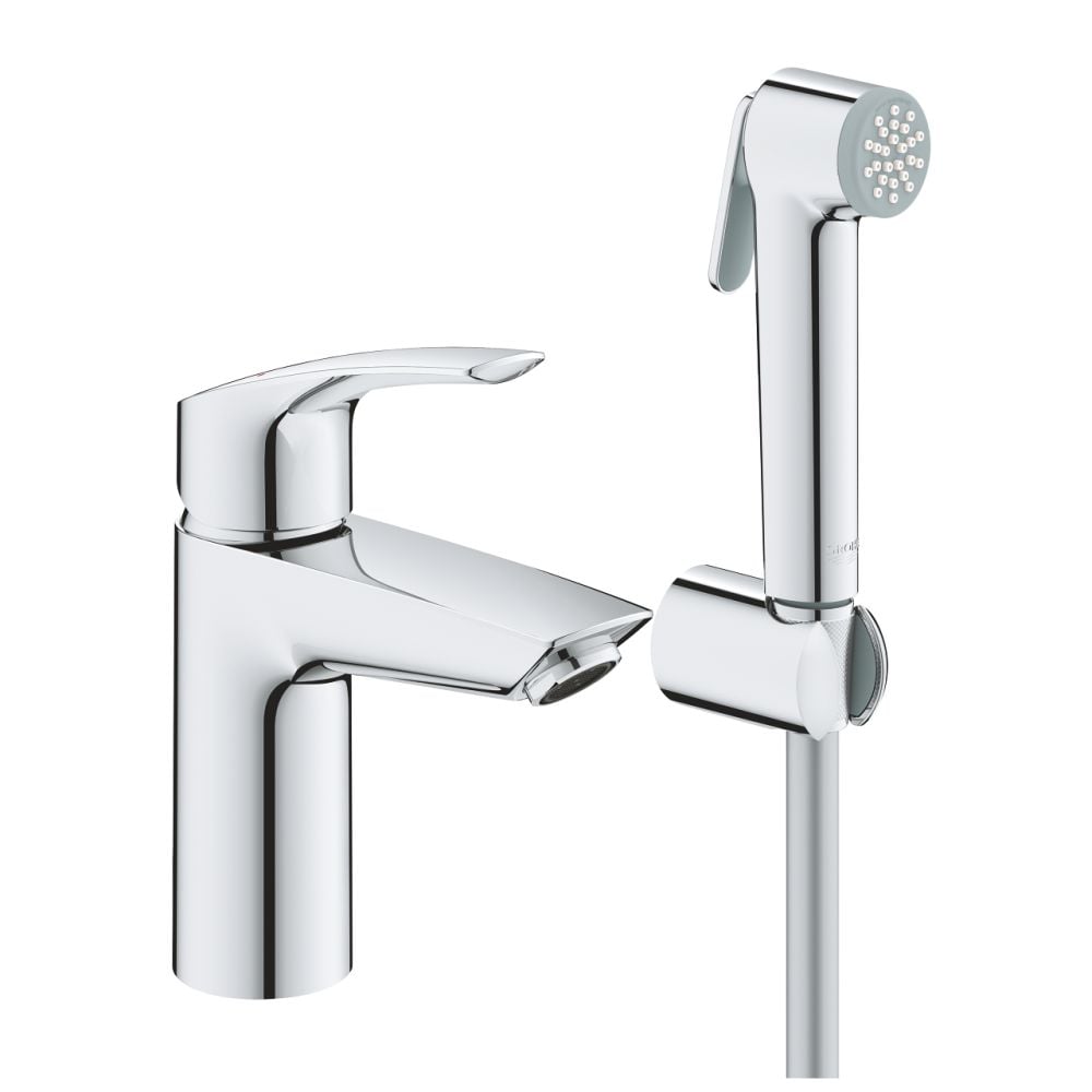 Set baterie lavoar cu dus igienic Eurosmart Hygienica New Grohe