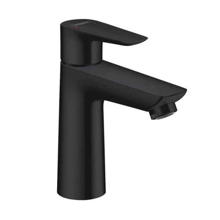 Baterie lavoar, finisaj negru mat, monocomanda Hansgrohe Talis E 110