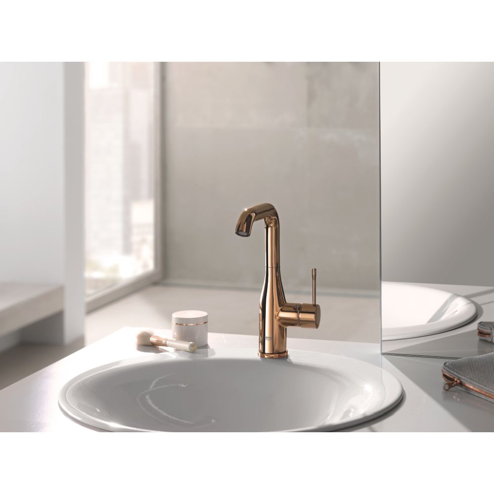 Baterie lavoar Grohe Essence, marimea L, ventil inclus, auriu lucios Cool Sunrise [2]