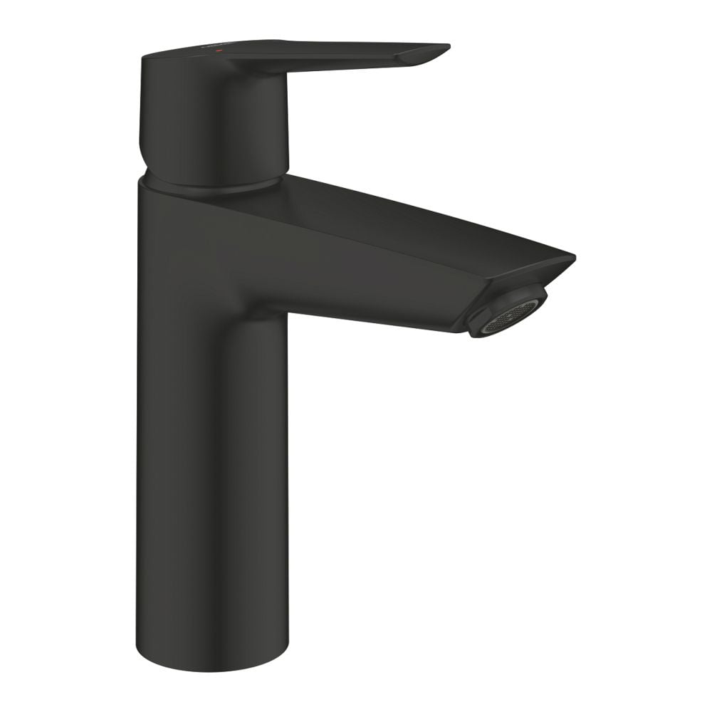 Baterie lavoar Grohe Start, marimea M, ventil inclus, negru mat