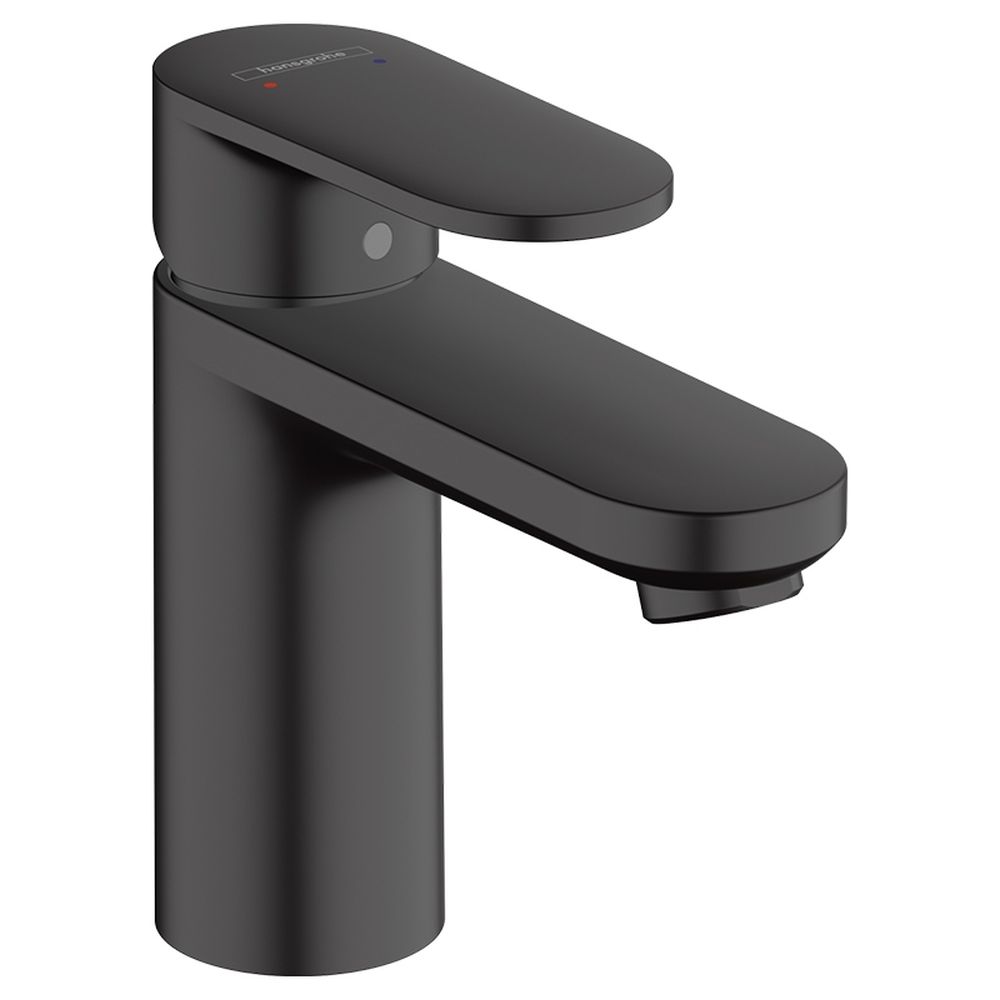 Baterie lavoar negru mat, ventil pop-up inclus, Hansgrohe Vernis Blend 100