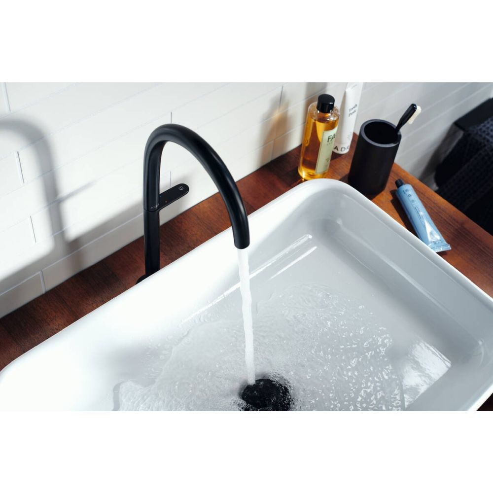 Baterie lavoar inalta negru mat cu ventil click-clack Hansgrohe Axor One Select 260 [4]