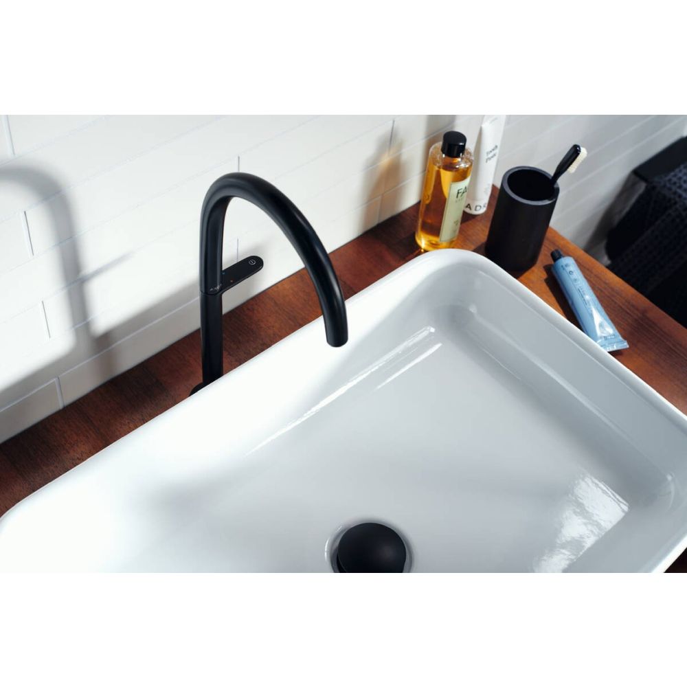 Baterie lavoar inalta negru mat cu ventil click-clack Hansgrohe Axor One Select 260 [3]