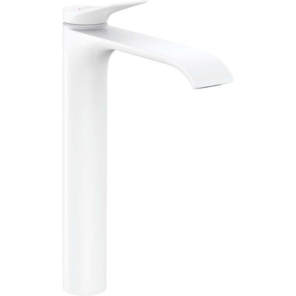 Baterie lavoar inalta culoare alb mat, cu ventil inclus, Hansgrohe Vivenis 250