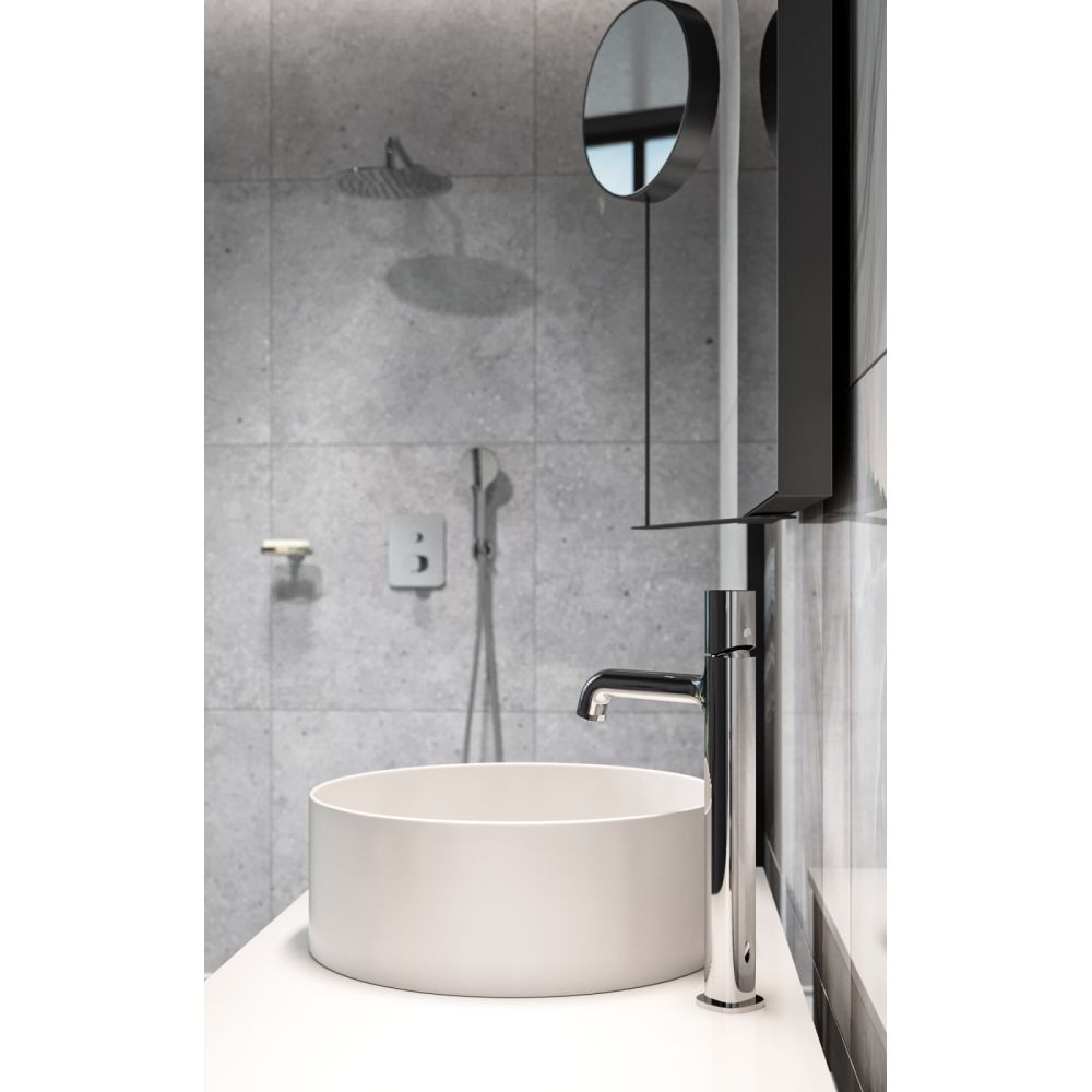 Baterie lavoar inalta FDesign Meandro, crom lucios [4]