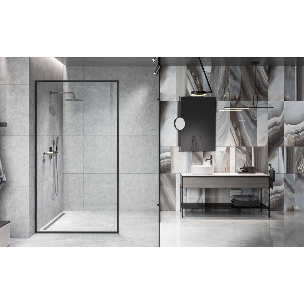 Baterie cada - dus incastrata FDesign Meandro, corp incastrat inclus, crom lucios [5]