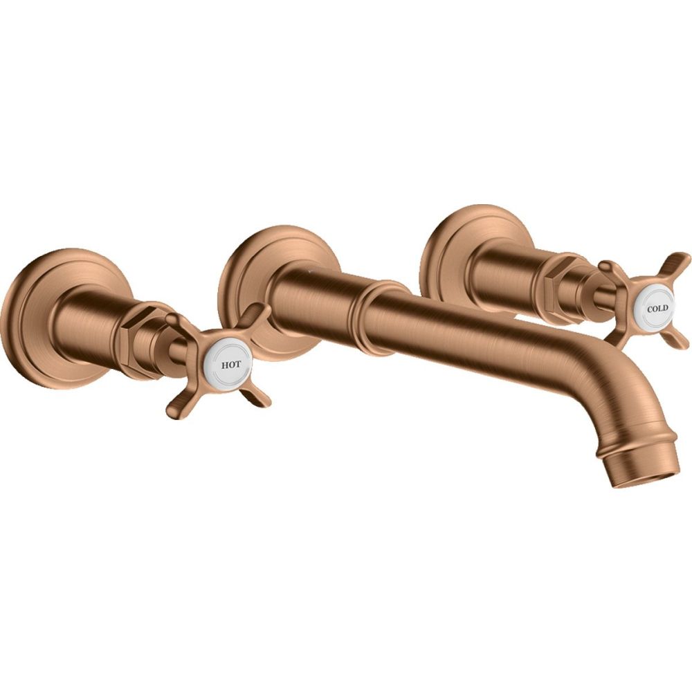 Baterie lavoar incastrata bronz periat, dubla comanda, Hansgrohe Axor Montreux