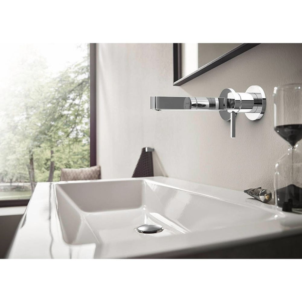 Baterie lavoar incastrata crom lucios, pipa 168 mm, Hansgrohe Finoris 76051000 [2]