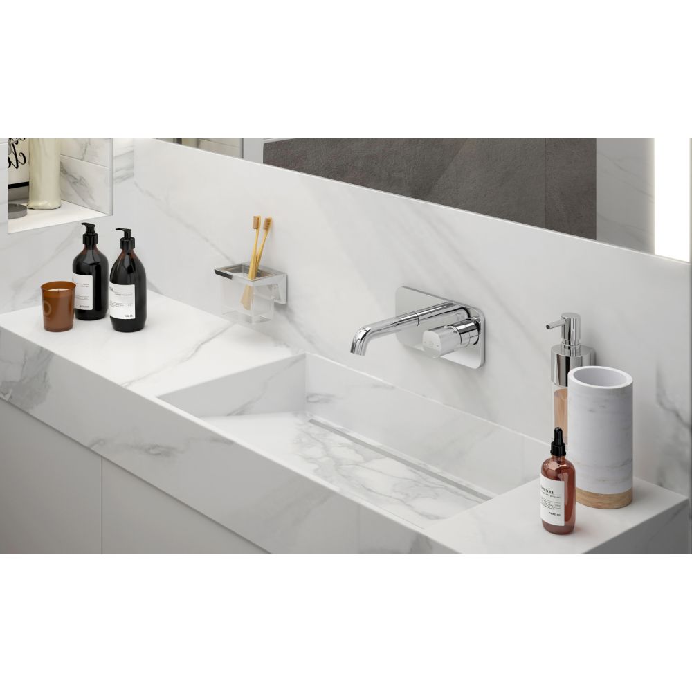Baterie lavoar incastrata FDesign Meandro, corp incastrat inclus, crom lucios [6]