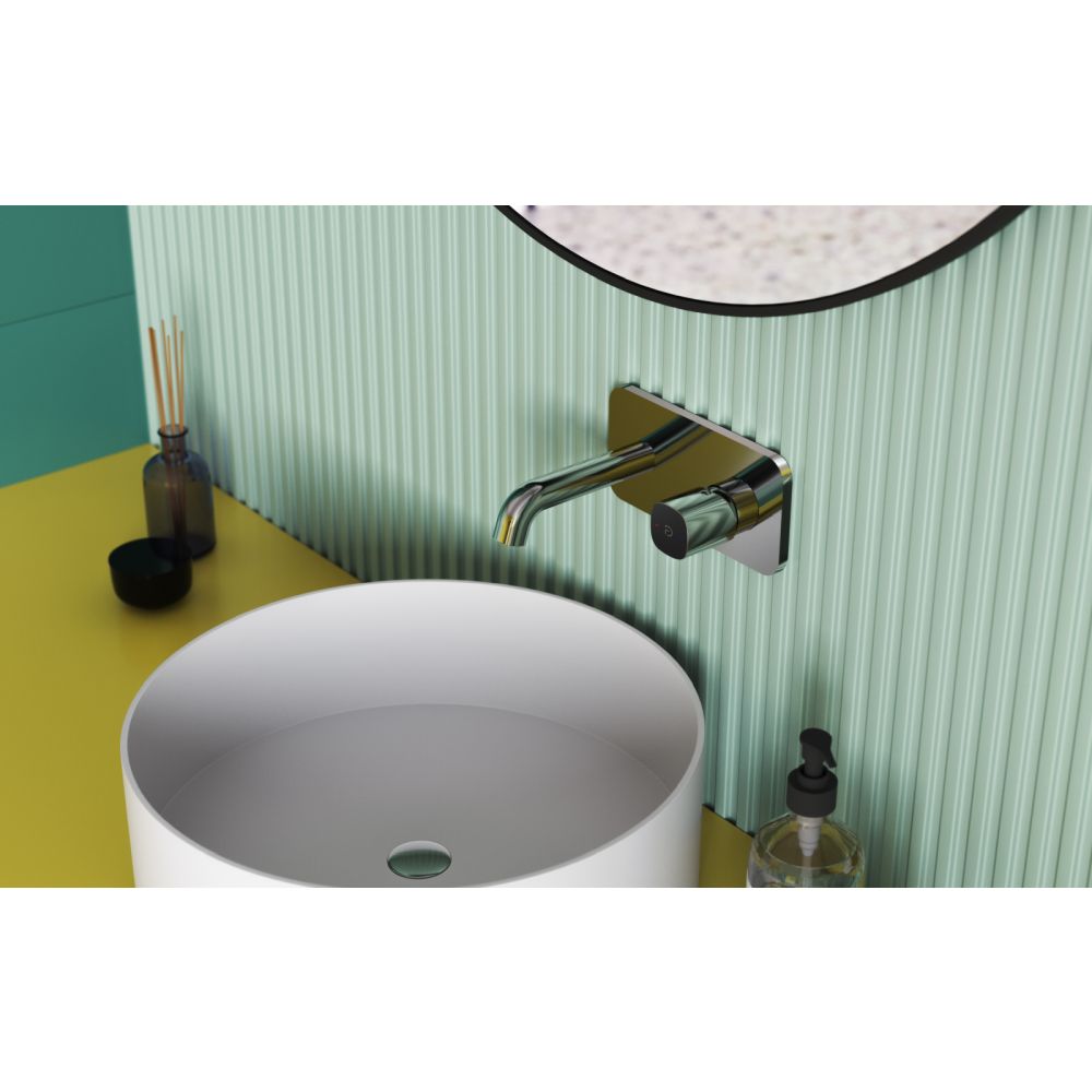 Baterie lavoar incastrata FDesign Meandro, corp incastrat inclus, crom lucios [7]