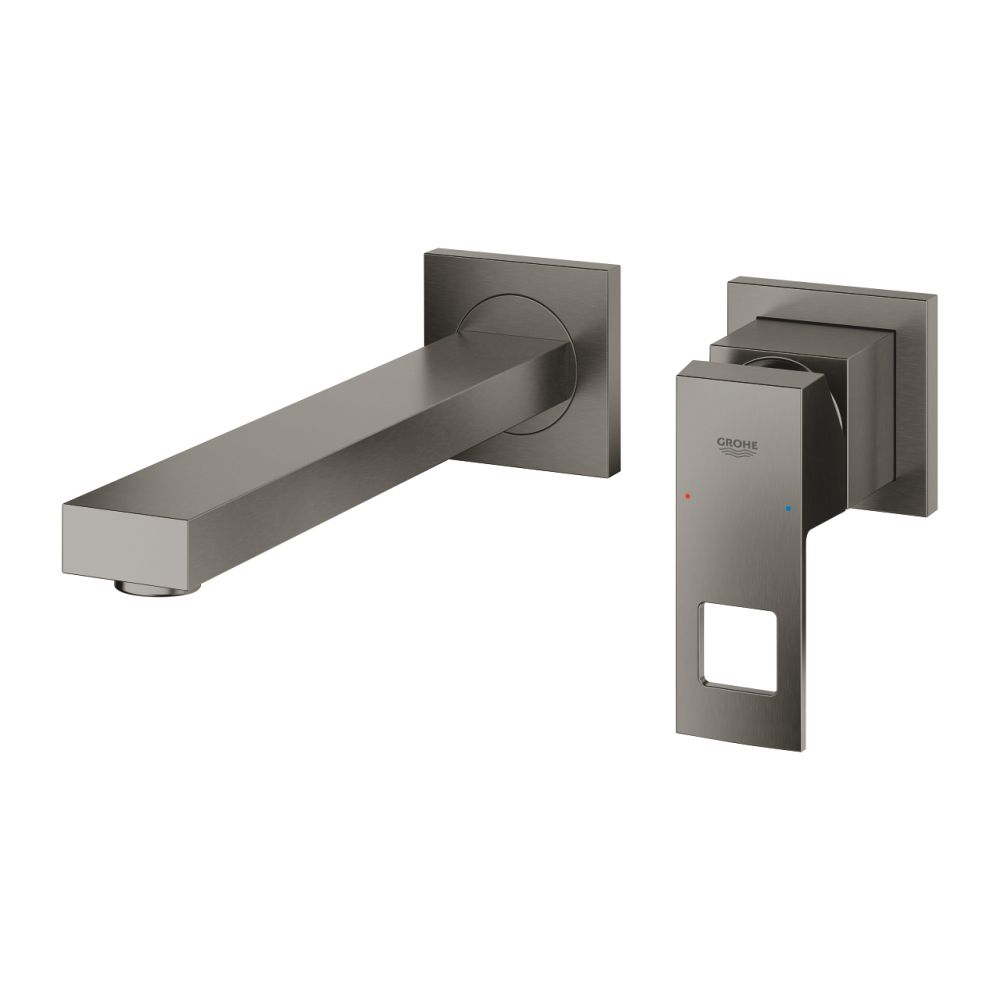 Baterie lavoar incastrata Grohe Eurocube, marimea M, antracit periat Hard Graphite [3]
