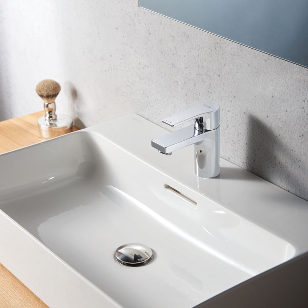 Baterie lavoar monocomanda, Zenta SL 75, culoare crom, cu ventil Push-Open, Kludi [2]