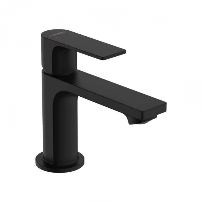 Baterie negru mat, tehnologie CoolStart, monocomanda, Hansgrohe Rebris E [1]
