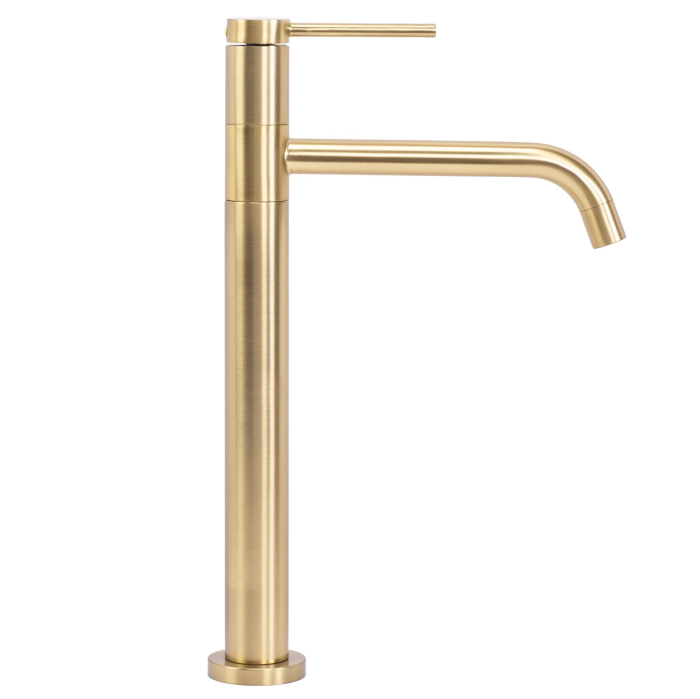 Baterie pentru lavoar cu montaj pe blat, auriu periat, Rea Lugano [3]