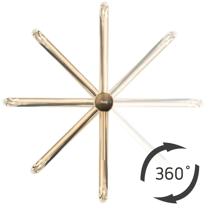 Baterie pentru lavoar cu montaj pe blat, auriu periat, Rea Lugano [5]