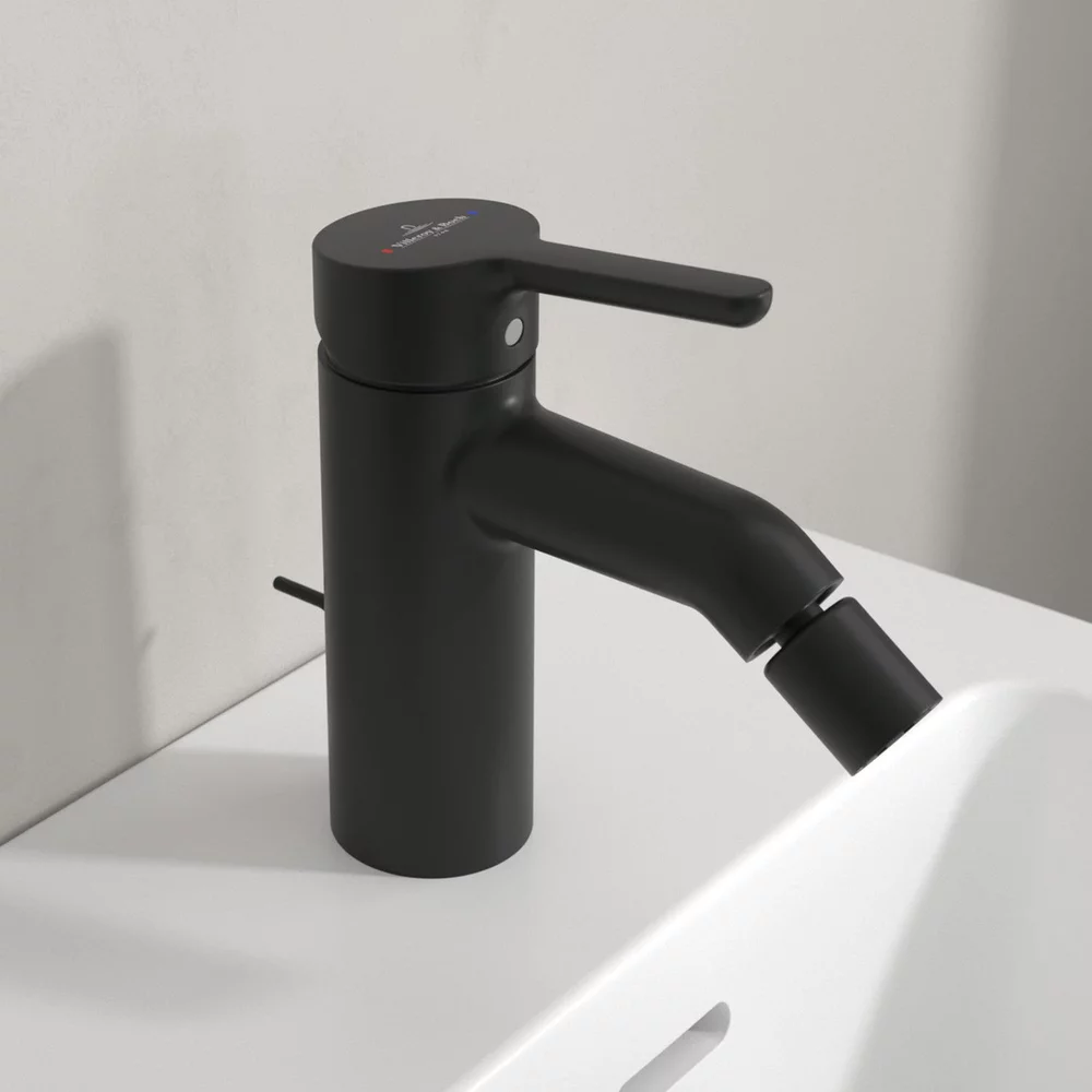 Baterie pentru bideu, ventil cu tija, negru mat,  Villeroy&Boch Skyla [2]