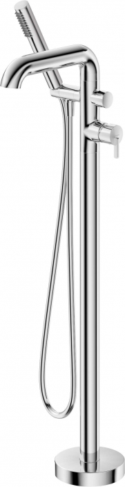 Baterie pentru cada freestanding, crom, cu set de dus, Deante Silia