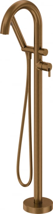 Baterie pentru cada freestanding, bronz periat, cu set de dus, Deante Silia