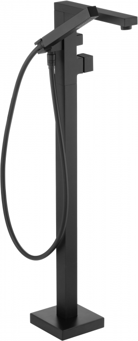 Baterie pentru cada freestanding, negru, cu set de dus, Deante Blur [2]